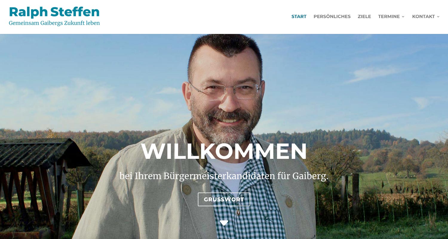Bürgermeisterwahl Gaiberg, Ralph Steffen
