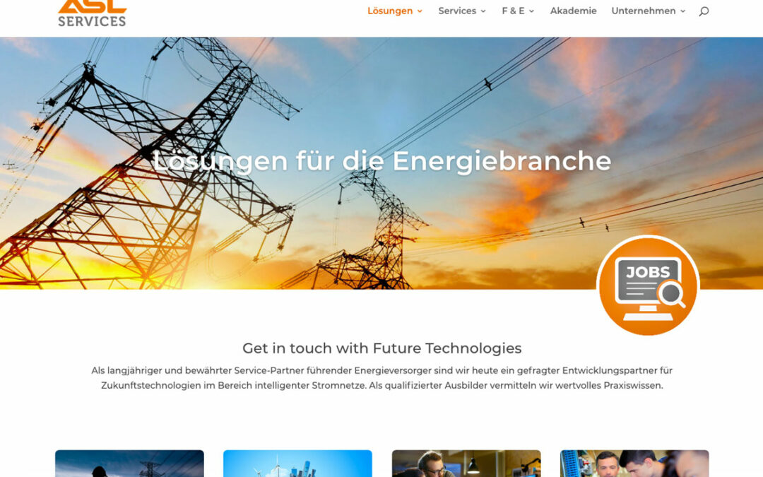 Homepage-Relaunch der ASL Services