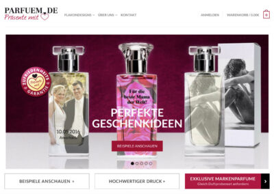 Parfum mit Herz, E-Commerce