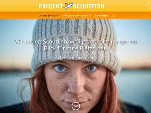 Relaunch der Scoutfish Projektseite