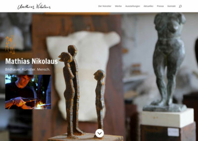Bildhauer Nikolaus, Webseite
