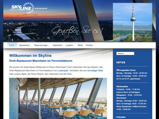 Drehrestaurant Skyline, Webseite