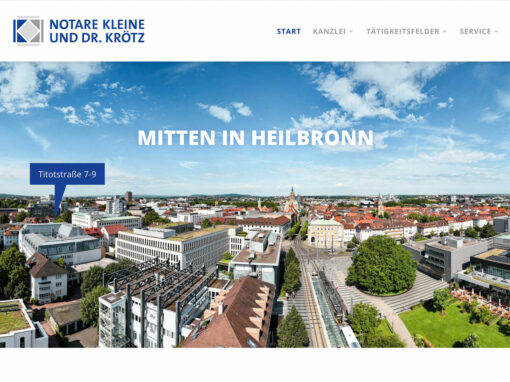 Redesign einer Website