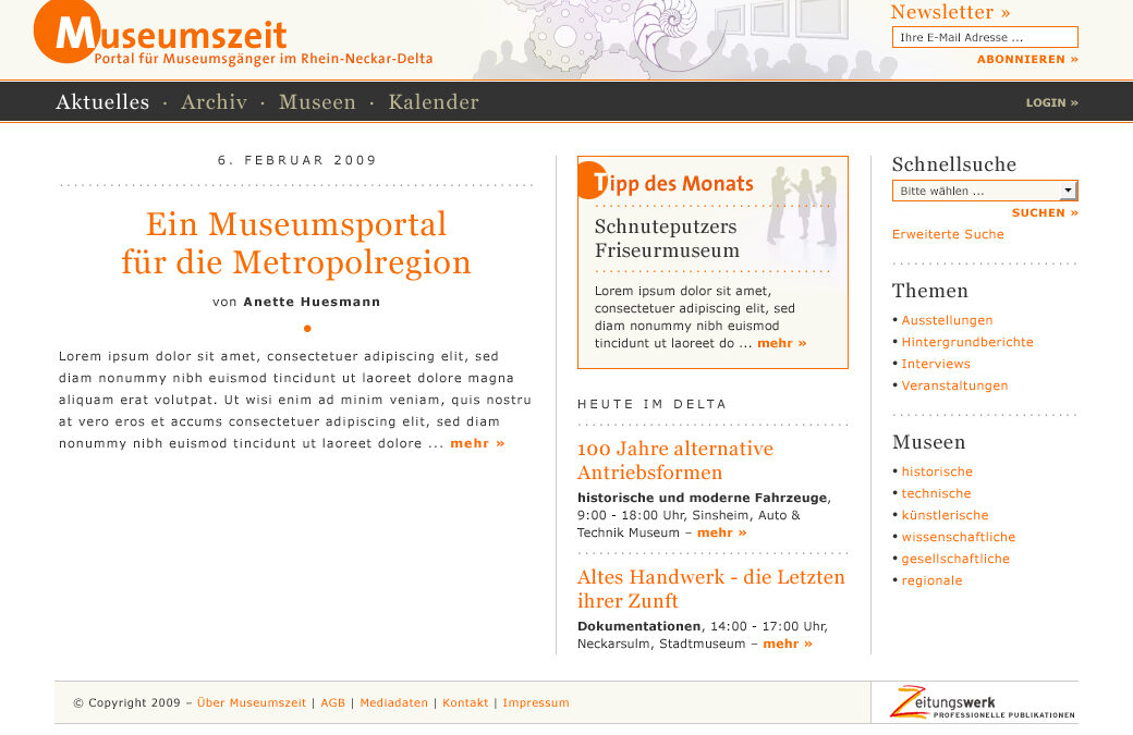 Museumszeit – Portal für Museumsgänger