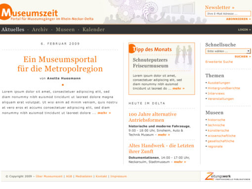 Museumszeit – Portal für Museumsgänger